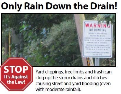 Only Rain Down the Drain