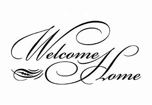 welcome home sign